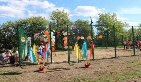 Информация о торжественном открытии спортивной площадки в КГУ &laquo;Полудинский детский дом&raquo;