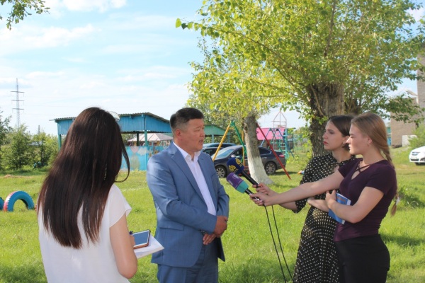 Информация о торжественном открытии спортивной площадки в КГУ &laquo;Полудинский детский дом&raquo;