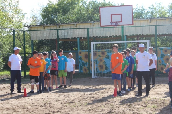 Информация о торжественном открытии спортивной площадки в КГУ &laquo;Полудинский детский дом&raquo;